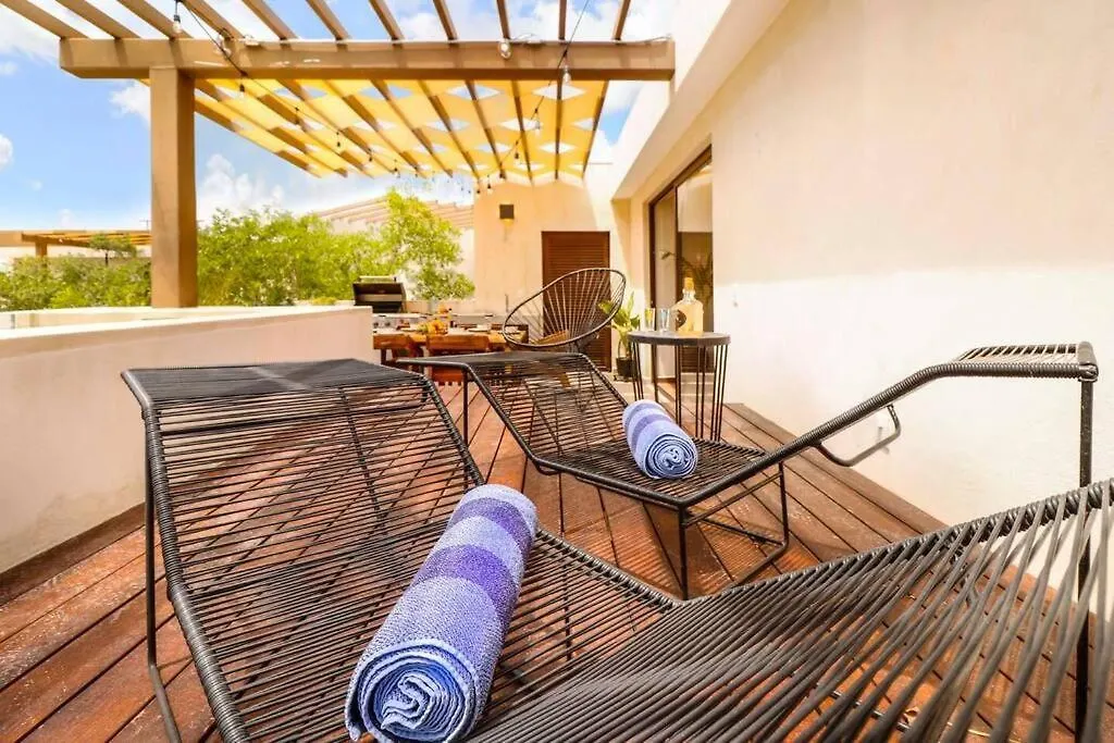 Apartment Private Pool Penthouse In Tulum 3 Bedrooms.