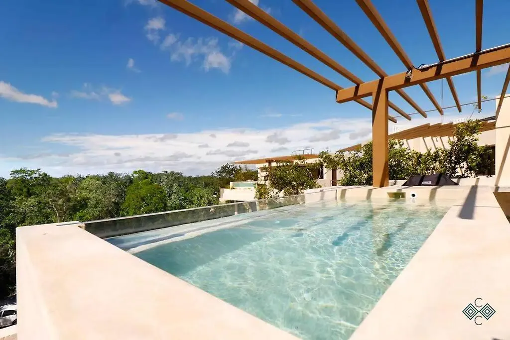 Private Pool Penthouse In Tulum 3 Bedrooms. 0*,