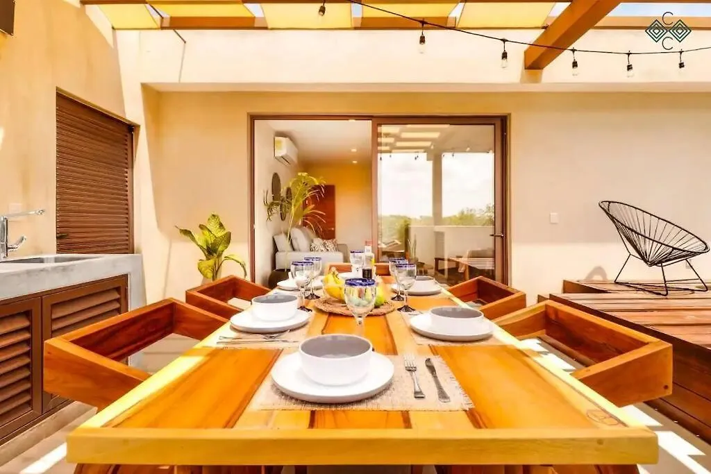 Private Pool Penthouse In Tulum 3 Bedrooms.