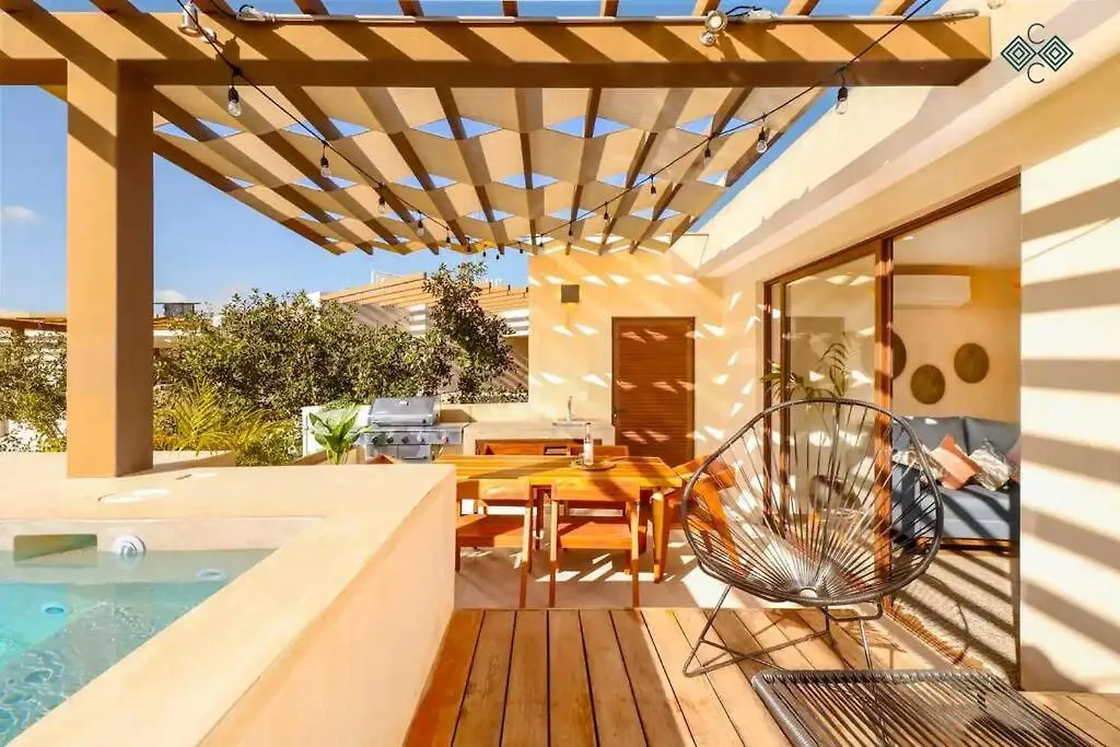 Private Pool Penthouse In Tulum 3 Bedrooms. Apartment