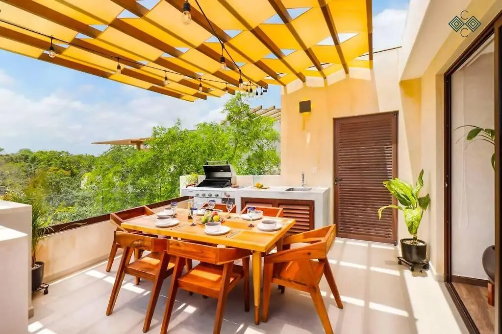 Apartment Private Pool Penthouse In Tulum 3 Bedrooms.